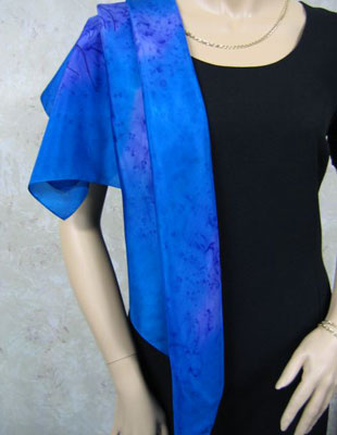 Square Silk Scarves painted over Dolphin designs