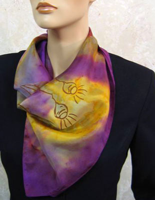Pure Silk Scarves with Australian Flowering Gum designs