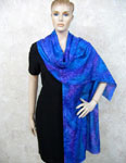Silk Shawls featuring Blue Water Dreaming Aboriginal designs