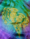 Silk Scarves featuring Celtic Royal Thistle of Scotland designs