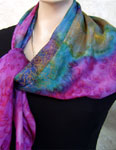 Square Silk Scarves featuring Vineyard Art designs