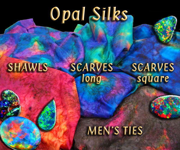 Opal Silk Shawls & Scarves