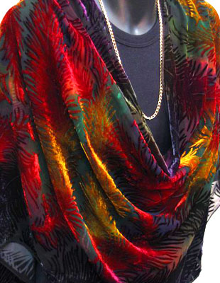 Devore Velvet Shawls in brilliant colours