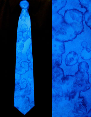 Men's silk ties painted in coral designs