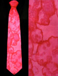 Men's silk ties painted in coral designs